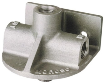 Picture of Moroso Ford-Chrysler V8 Oil Filter Adapter - Remote Mount - 3-4in-16 Thread