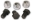 Picture of Moroso TH350-TH400 Torque Converter Bolts - 3-8in-24 x 5-8in - 3 Pack