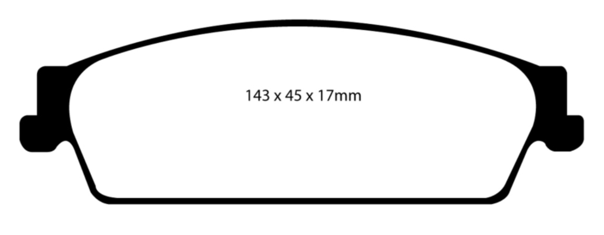 Picture of EBC 09-14 Cadillac Escalade 6-0 Hybrid Ultimax2 Rear Brake Pads