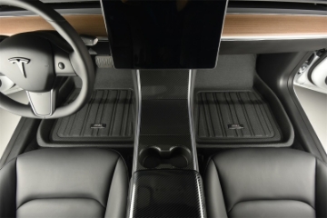 Picture of 3D MAXpider 2018-2019 Tesla Model 3 Kagu 1st Row Floormat - Black