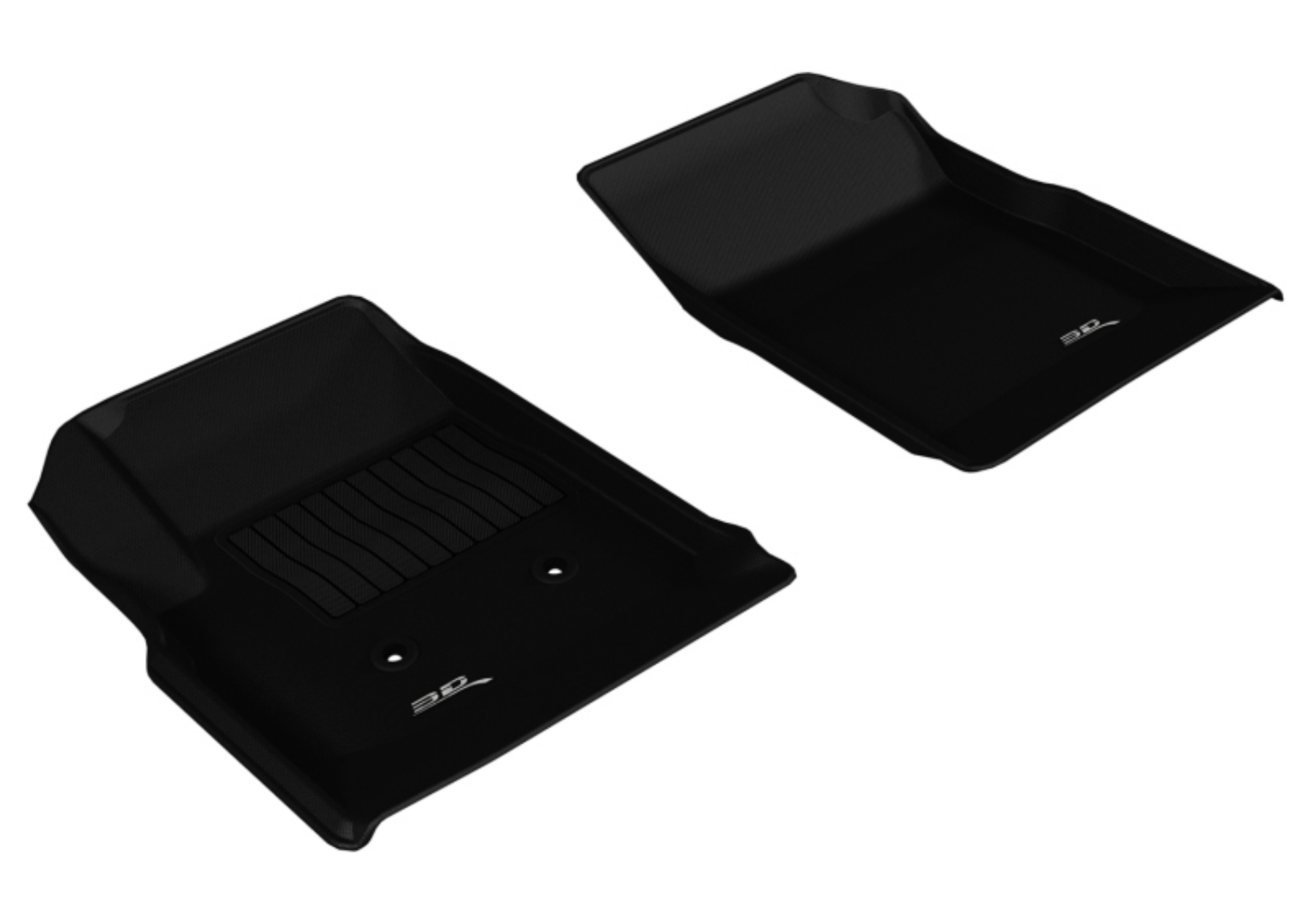 Picture of 3D MAXpider 2015-2020 Chevrolet-GMC Colorado-Canyon Crew Cab Kagu 1st Row Floormat - Black
