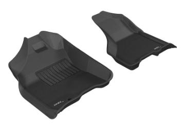 Picture of 3D MAXpider 2009-2012 Dodge Ram 1500 Crew Cab-2500-3500-Crew Cab Kagu 1st Row Floormat - Black