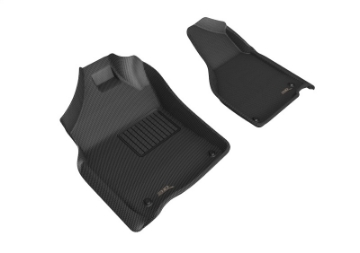 Picture of 3D MAXpider 2012-2020 Dodge Ram 1500 Reg-Quad 2500-3500 Reg Kagu 1st Row Floormat - Black