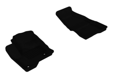 Picture of 3D MAXpider 2009-2019 Ford Flex Kagu 1st Row Floormat - Black