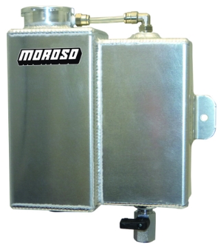 Picture of Moroso Universal Coolant Expansion & Recovery Tank - Billet Filler Neck - 1-25qt