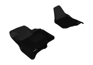 Picture of 3D MAXpider 2011-2012 Ford F-250-350-450 Supercab-Supercrew Kagu 1st Row Floormat - Black