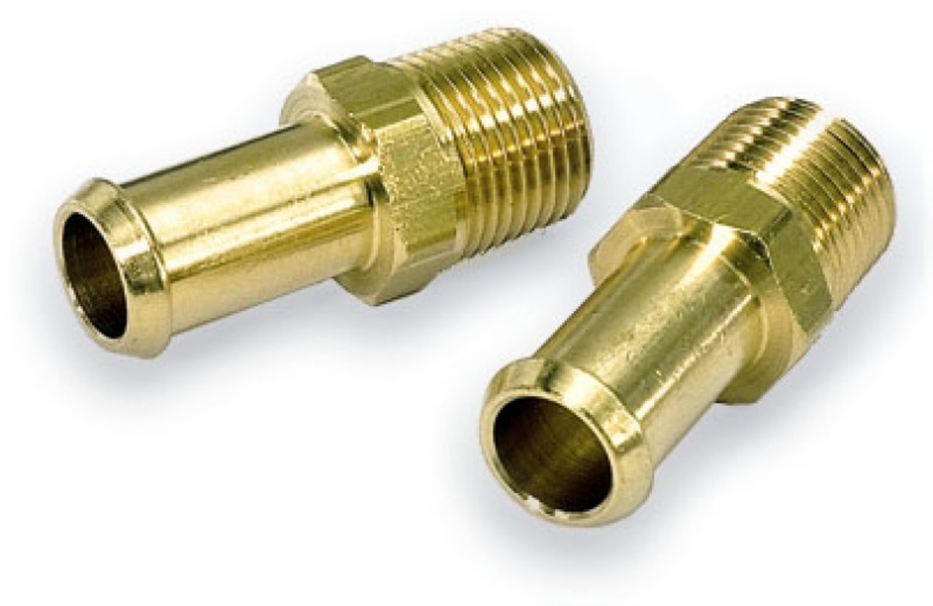 Picture of Moroso Fuel Hose Fitting - 3-8in NPT to 1-2in Hose - Brass - Single