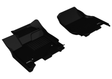 Picture of 3D MAXpider 2015-2020 Ford F-150 SuperCab-SuperCrew Kagu 1st Row Floormat - Black