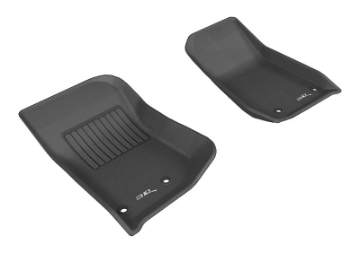 Picture of 3D MAXpider 2014-2018 Jeep Wrangler JK 2-Door-Unlimited Kagu 1st Row Floormat - Black