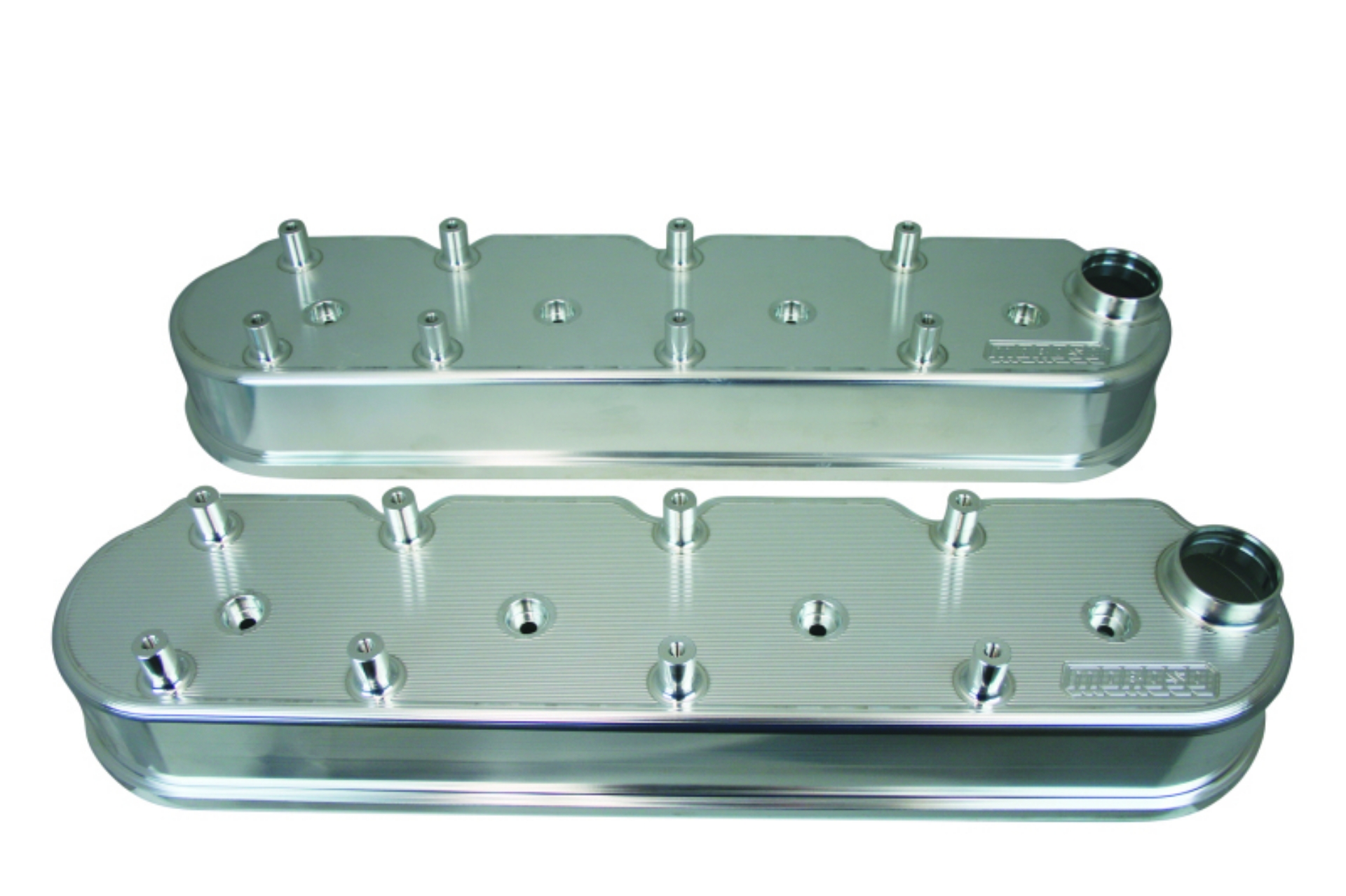 Picture of Moroso GM LS Valve Cover - 2-5in - w-Coil Mounts - COPO Breathers on Each Cover - Billet Alum - Pair