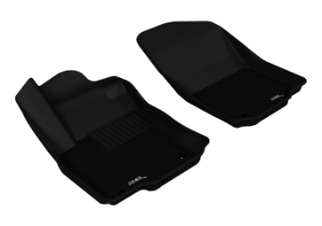 Picture of 3D MAXpider 2012-2018 Mercedes-Benz GLE-Class-GLS-Class-ML-Class Kagu 1st Row Floormat - Black
