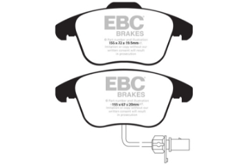 Picture of EBC 10+ Audi A5 2-0 Turbo Ultimax2 Front Brake Pads