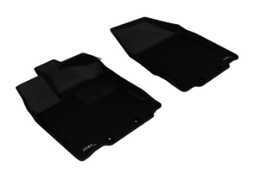 Picture of 3D MAXpider 2013-2020 Nissan-Infiniti Pathfinder-QX60-JX Kagu 1st Row Floormat - Black