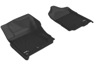 Picture of 3D MAXpider 2016-2019 Nissan Titan Crew Cab Kagu 1st Row Floormat - Black