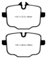 Picture of EBC 10+ BMW 535i 3-0 Turbo F10 Greenstuff Rear Brake Pads