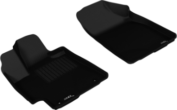Picture of 3D MAXpider 2008-2013 Toyota Highlander Gas Kagu 1st Row Floormat - Black