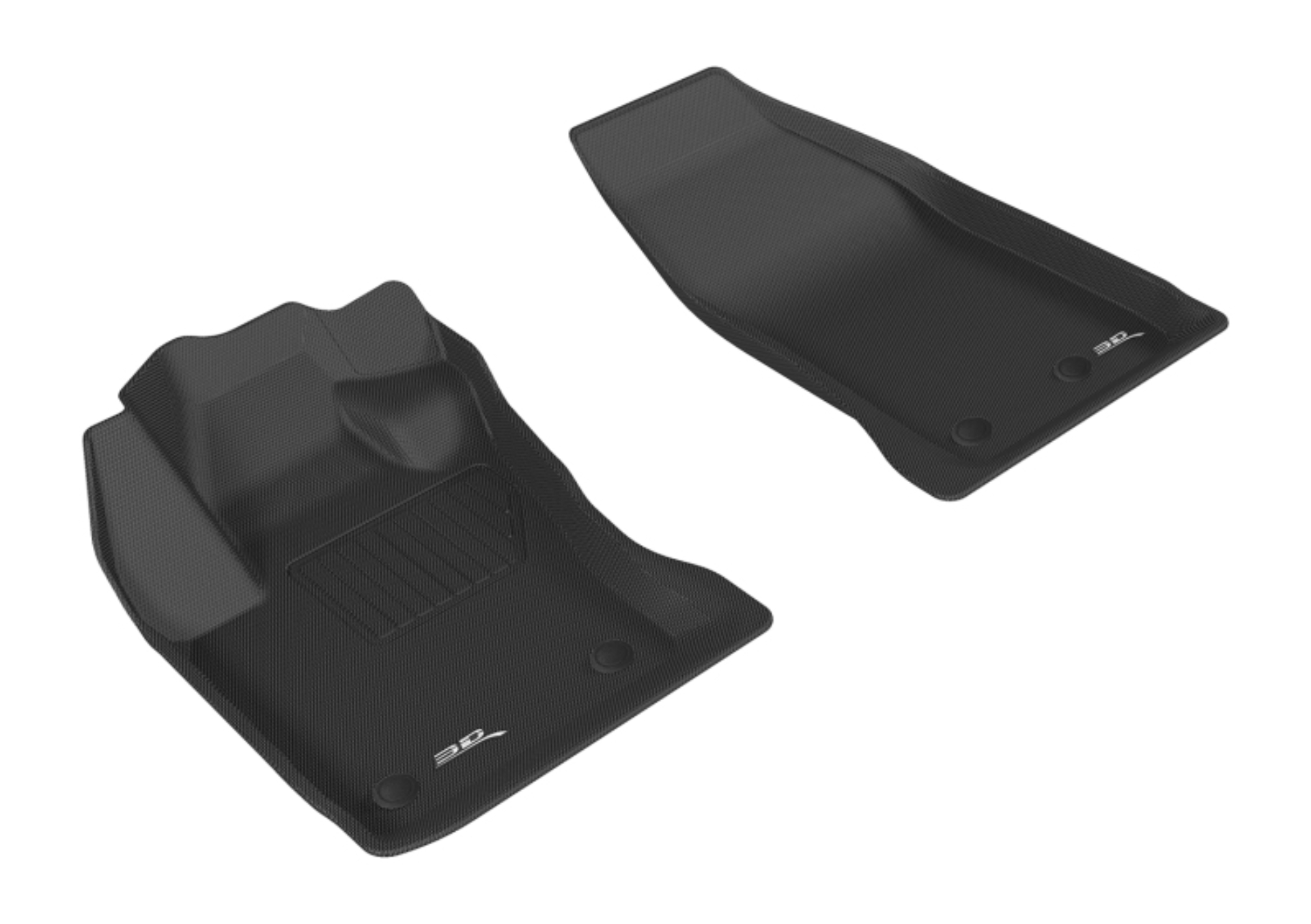 Picture of 3D MAXpider 2015-2019 Fiat 500X Kagu 1st Row Floormat - Black