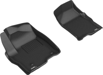 Picture of 3D MAXpider 2019-2020 GMC-Chevrolet Sierra 1500-Silverado 1500 Kagu 1st Row Floormat - Black