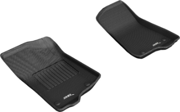 Picture of 3D MAXpider 2018-2020 Jeep Wrangler JL Sport-Gladiator Jt Kagu 1st Row Floormat - Black