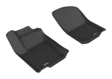 Picture of 3D MAXpider 2017-2018 Mercedes-Benz GLE-Class C292 Kagu 1st Row Floormat - Black