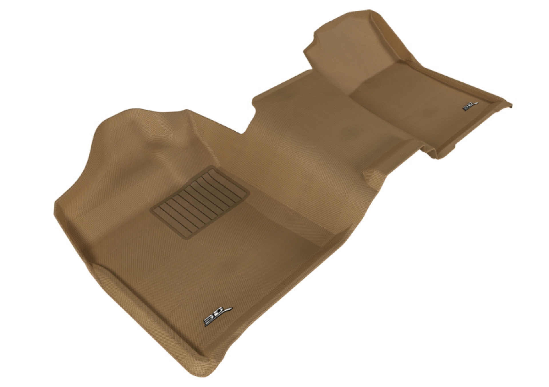 Picture of 3D MAXpider 2007-2013 Chevrolet-GMC Silverado-Sierra Regular Cab Kagu 1st Row Floormat - Black
