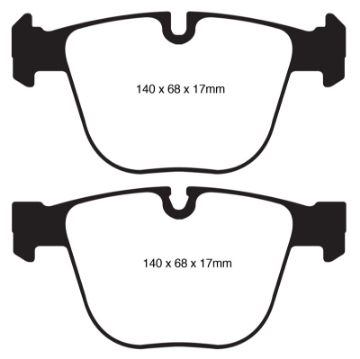 Picture of EBC 10+ BMW 535i 3-0 Twin Turbo GT F07 Redstuff Rear Brake Pads