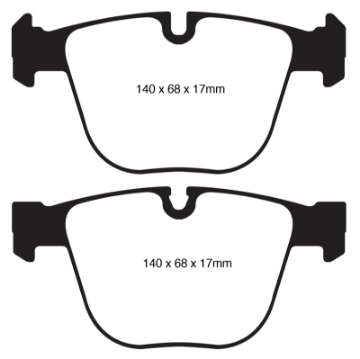 Picture of EBC 10+ BMW 535i 3-0 Twin Turbo GT F07 Redstuff Rear Brake Pads