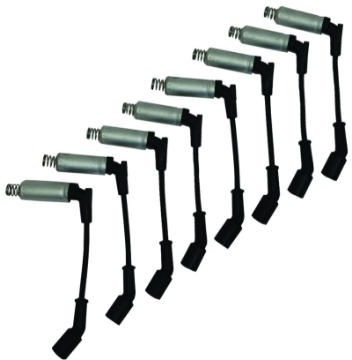 Picture of Moroso GM LS Ignition Wire Set - Ultra 40 - Unsleeved - Coil-On - Alum Shielded - 9-75in Wire - Blk