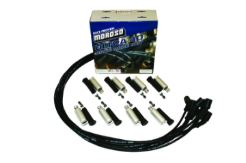 Picture of Moroso GM LS Ignition Wire Set - Ultra 40 - Unsleeved - Coil-On - Black