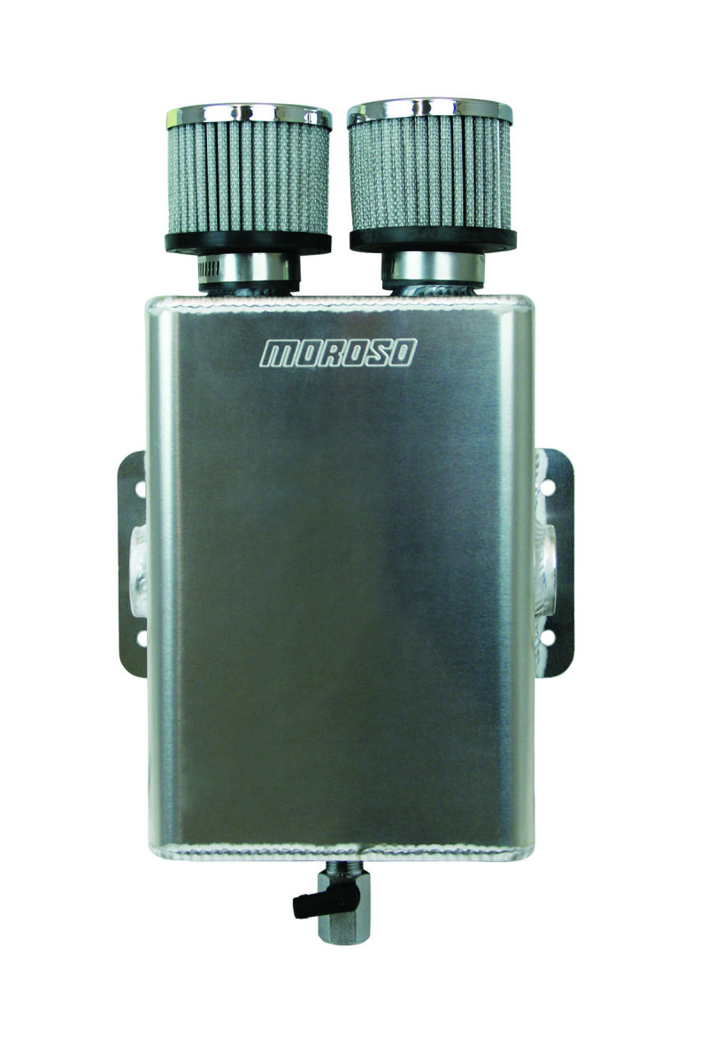 Moroso 85475 Moroso Breather Tank/Catch Can - 16An Male Fitting - Aluminum main image 0