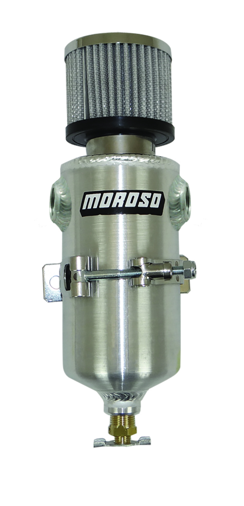 Picture of Moroso Breather Tank-Catch Can - Two 1-2in NPT Female Fittings - Aluminum