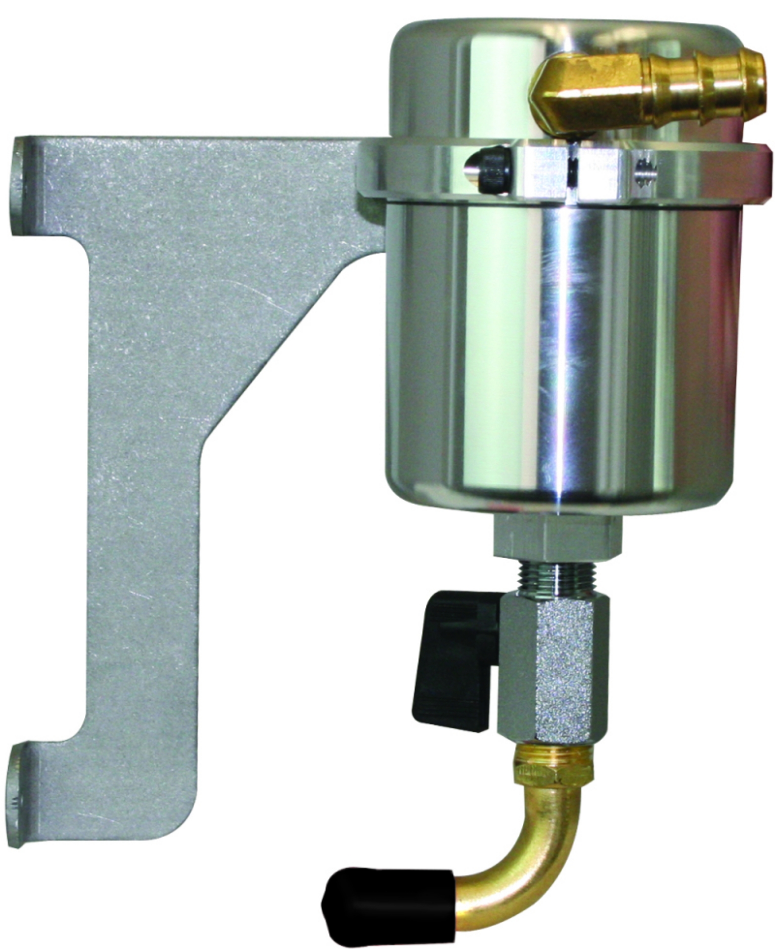Picture of Moroso 12-18 Jeep 3-6L JK Air-Oil Separator Catch Can - Large Body - Billet Aluminum