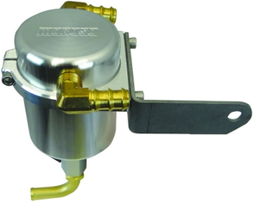 Picture of Moroso 15-Up Dodge Challenger 5-7-6-4L w-Shaker Hood Air-Oil Separator Catch Can - Billet Aluminum