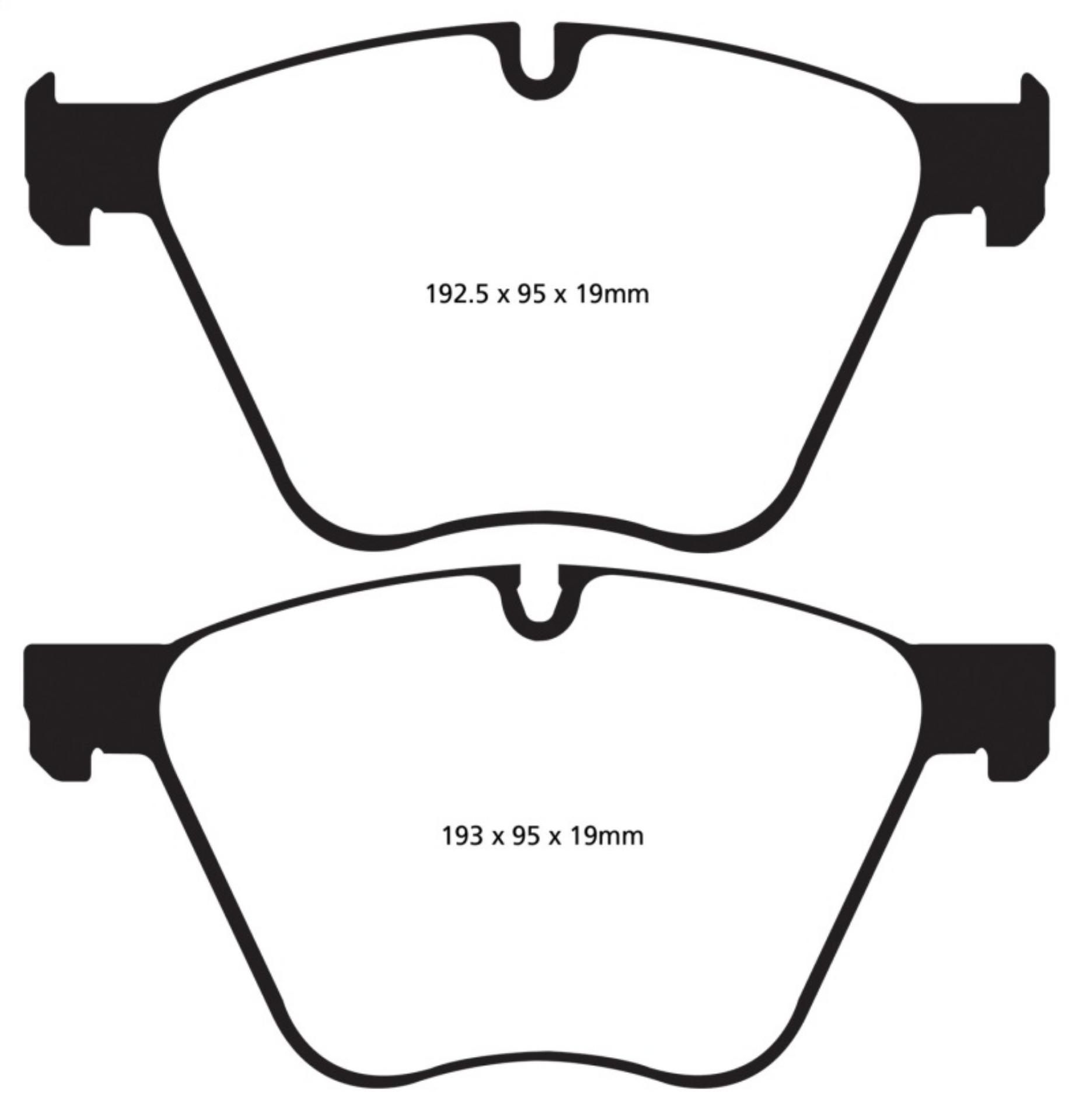 Picture of EBC 10+ BMW 760 6-0 Twin Turbo F01 Greenstuff Front Brake Pads