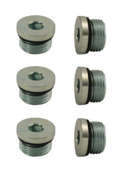 Picture of Moroso Pipe Plug w-O-Ring -8An 3-4in-16 - Steel - 6 Pack