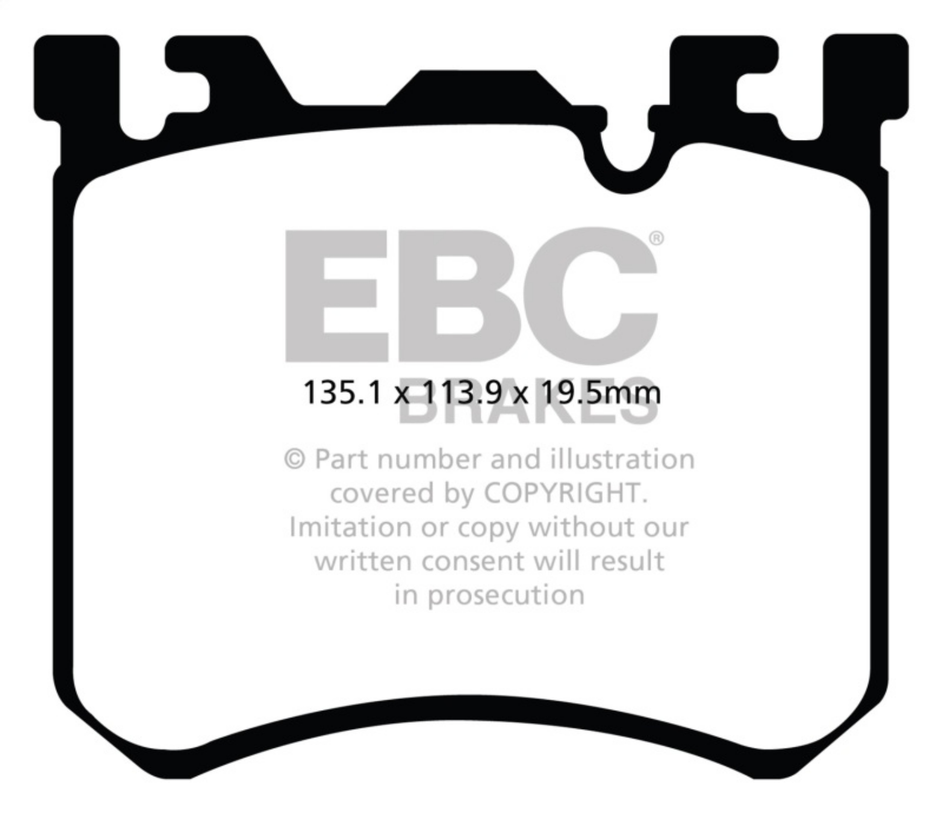 Picture of EBC 10-13 BMW X5M 4-4 Twin Turbo Redstuff Front Brake Pads
