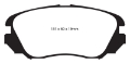 Picture of EBC 10+ Buick Allure Canada 3-0 Greenstuff Front Brake Pads