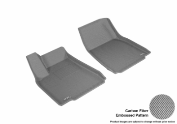 Picture of 3D MAXpider 2016-2020 Tesla Model X Kagu 1st Row Floormat - Gray