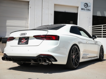 Picture of aFe 18-20 Audi RS5 Coupe MACH Force-Xp 3in to 2-5in 304 SS Axle-Back Exhaust System-Quad Carbon Tips
