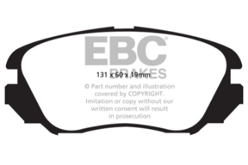 Picture of EBC 10+ Buick Allure Canada 3-0 Ultimax2 Front Brake Pads