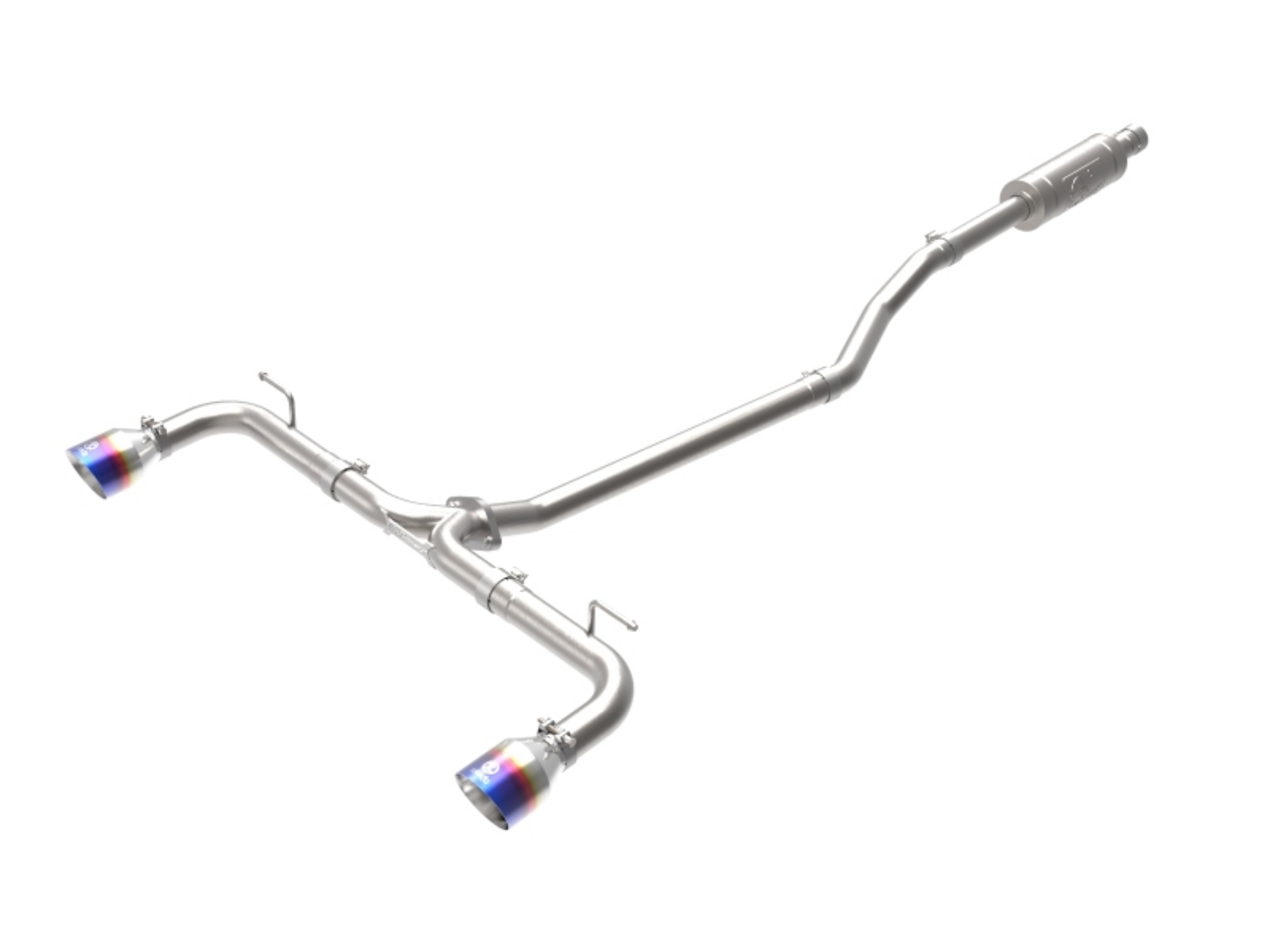 Picture of aFe Takeda 2-1-2in 304 SS Cat-Back Exhaust w- Blue Flame Tips 14-18 Mazda 3 L4 2-0L-2-5L