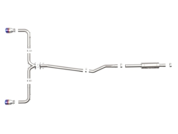 Picture of aFe Takeda 2-1-2in 304 SS Cat-Back Exhaust w- Blue Flame Tips 14-18 Mazda 3 L4 2-0L-2-5L