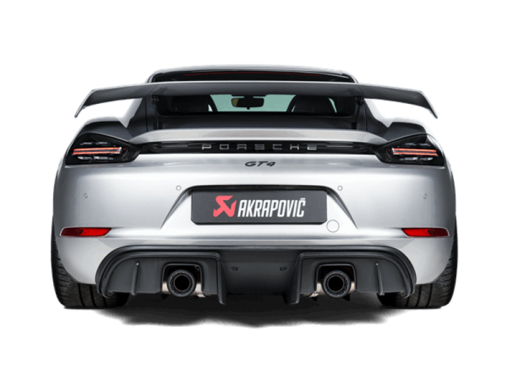 Picture of Akrapovic 2020+ Porsche Cayman GT4 718 Slip-On Race Line Titanium Req Tips - Option 2