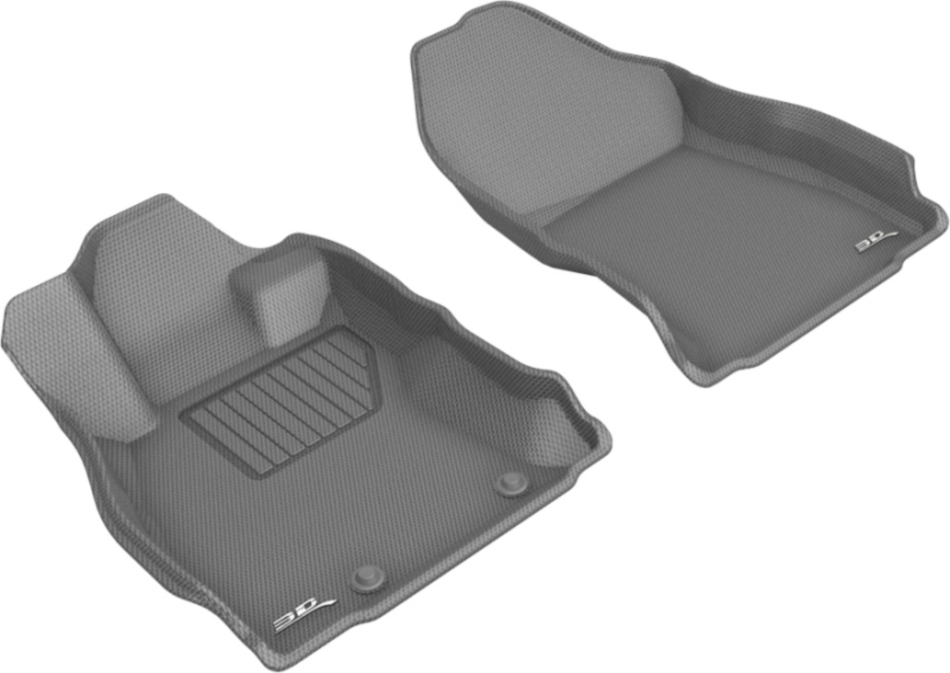 Picture of 3D MAXpider 2019-2020 Subaru Forester Kagu 1st Row Floormat - Gray