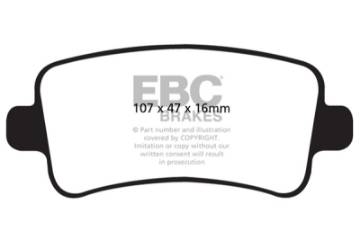 Picture of EBC 10+ Buick Allure Canada 3-0 Ultimax2 Rear Brake Pads