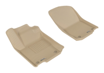 Picture of 3D MAXpider 2017-2018 Mercedes-Benz GLE-Class C292 Kagu 1st Row Floormat - Tan
