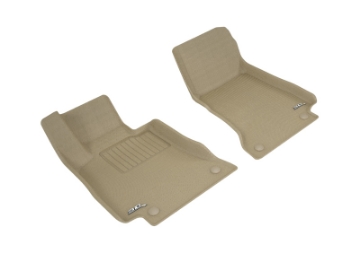Picture of 3D MAXpider 2018-2020 Mercedes-Benz E-Class Coupe C238 Kagu 1st Row Floormat - Tan