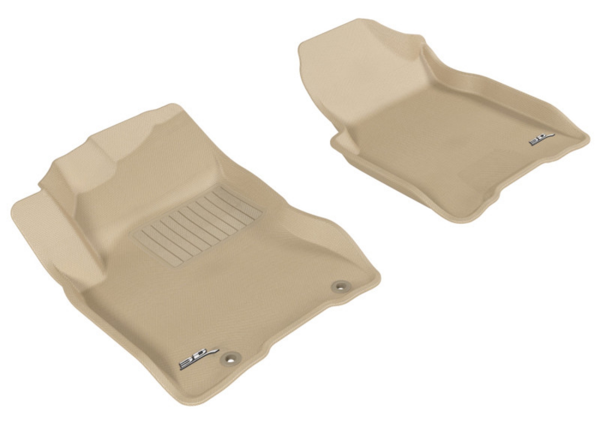 Picture of 3D MAXpider 2008-2013 Nissan Rogue Kagu 1st Row Floormat - Tan