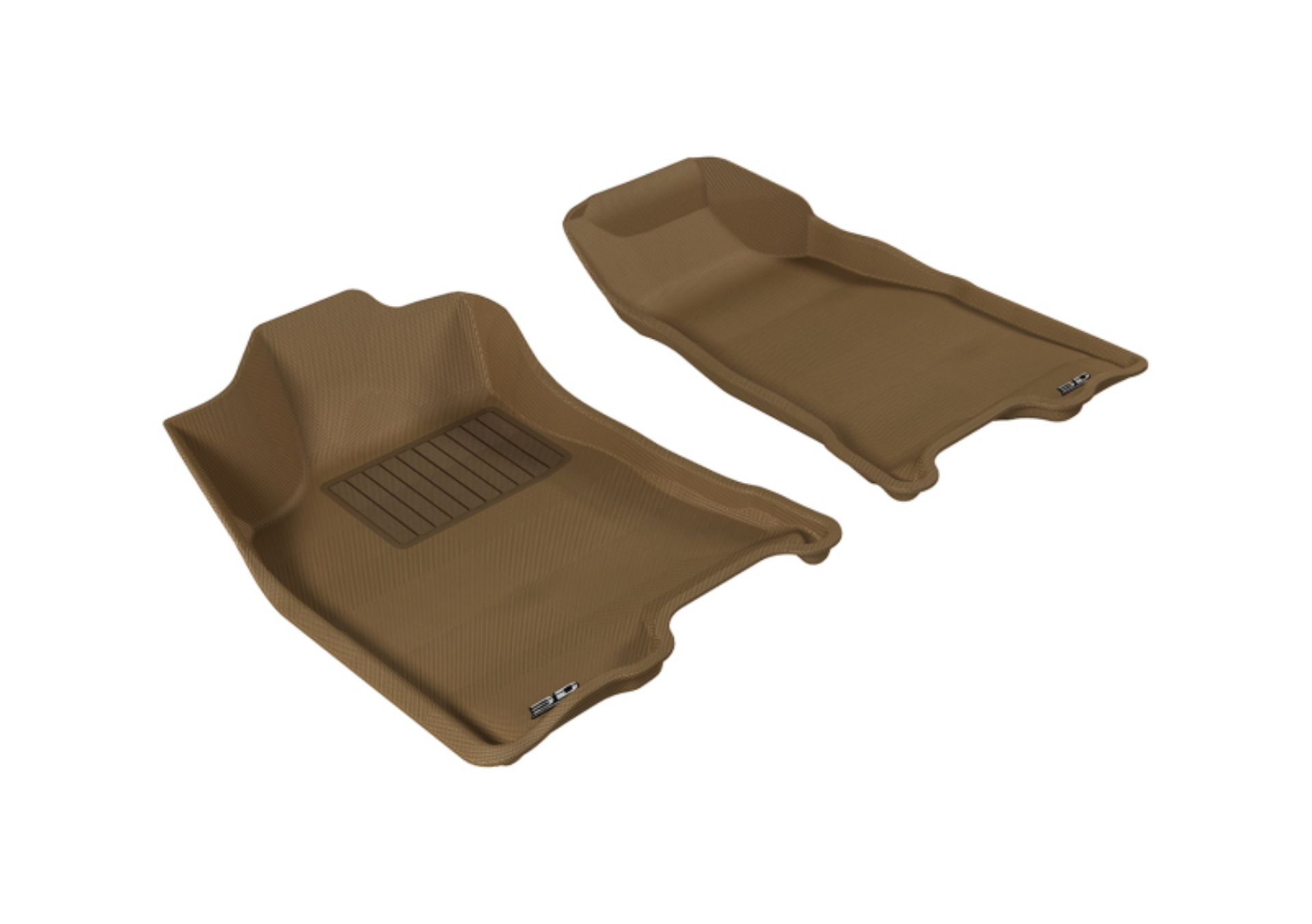 Picture of 3D MAXpider 2004-2012 Chevrolet-GMC Colorado-Canyon Crew Cab Kagu 1st Row Floormat - Tan