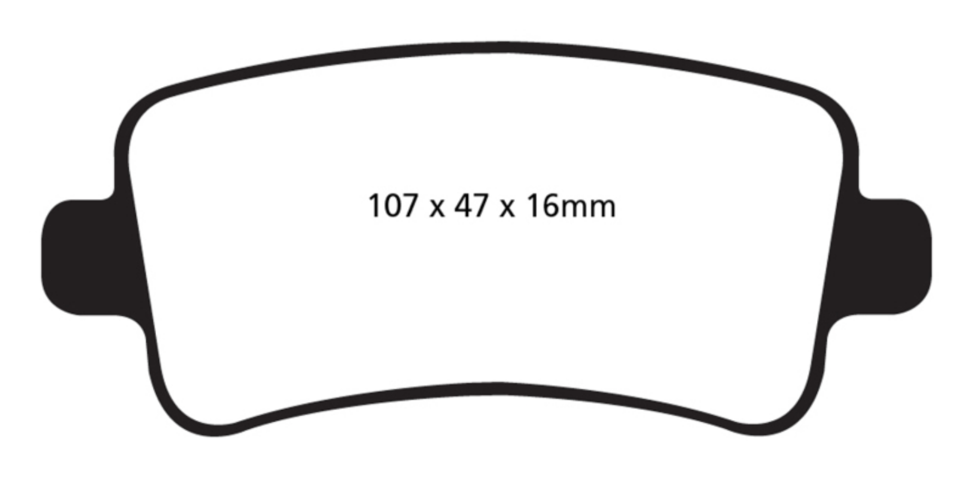 Picture of EBC 10+ Buick Allure Canada 3-0 Yellowstuff Rear Brake Pads